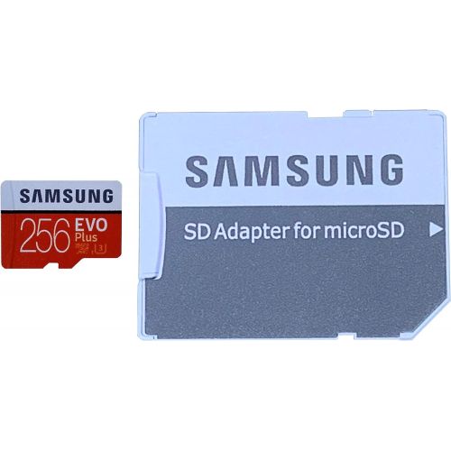 삼성 Samsung Evo Plus 256GB Micro Memory Card Works with GoPro Hero 8 Black, Hero8, Max 360 Camera UHS-I, U1, Speed Class 10, SDXC (MB-MC256G) Bundle with 1 Everything But Stromboli 3.0