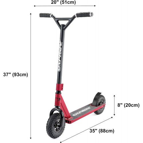  Osprey Dirt Scooter, All Terrain Trail Adult Scooter with Chunky Off Road Tyres, Multiple Colours