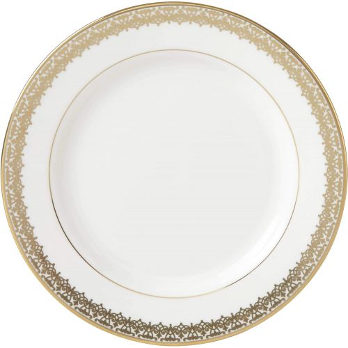 레녹스 Lenox Lace Couture Gold Bread Plate, 0.40 LB, White