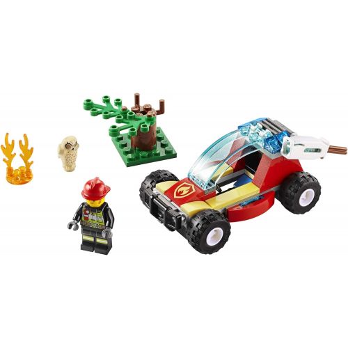  LEGO City Forest Fire 60247 Firefighter Toy, Cool Building Toy for Kids, New 2020 (84 Pieces)