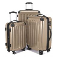 Hauptstadtkoffer HAUPTSTADTKOFFER Luggage Sets Alex UP Hard Shell Luggage with Spinner Wheels 3 Piece Suitcase TSA Champagne