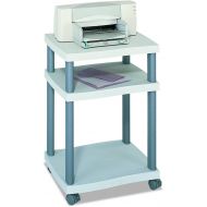 Safco Products Wave Underdesk Printer Stand 1861GR, Gray Powder Coat Finish, Swivel Wheels for Mobility, 50 lb. Capacity
