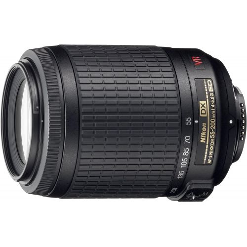  Nikon 55-200mm f/4-5.6G ED IF AF-S DX VR [Vibration Reduction] Nikkor Zoom Lens Bulk packaging (White box, New)
