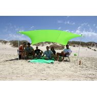 [아마존베스트]ZiggyShade Family Beach Sunshade  Lightweight Sun Shade Tent with Sandbag Anchors & 4 Free Pegs | UPF50+ UV Quality Lycra Fabric | Large & Portable | Canopy for Parks & Outdoor