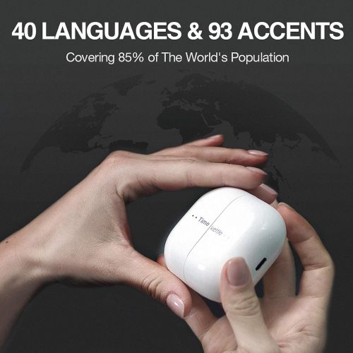  [아마존베스트]Timekettle M2 Language Translator Earbuds - Supports 40 Languages & 93 Accent Online, Instant Voice Language Translator with Bluetooth & APP, True Wireless Earbuds for Music and Ca