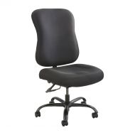 Safco Products 3590BL Optimus Big & Tall Chair, 400 lb. Capacity (Optional arms sold separately), Black