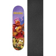 Warehouse Skateboards Madrid Skateboards X Fraggle Rock Trio Skateboard Deck - 8.5 x 32 with Mob Grip Perforated Black Griptape - Bundle of 2 Items