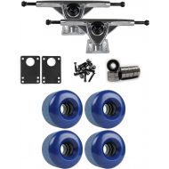 TGM Skateboards RKP Raw Longboard Trucks Wheels Package 70mm x 46mm 83A 293C Blue
