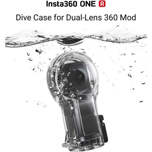  Insta360 ONE R Dive Case for Dual-Lens 360 Mod - Waterproof Up to 30m (98.4ft)