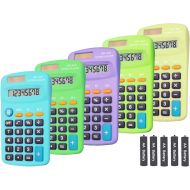 BESTWYA Basic Calculator Dual Power 8 Digit Desktop Calculator (5 Colors)