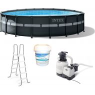 Intex 26329EH 18ft X 52in Ultra XTR Pool Set with 120V 1,600 GPH Sand Filter Pump, Ladder, Ground Cloth, Chlorine Tablets, & Pool Cover