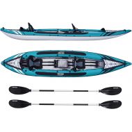 Driftsun Almanor Inflatable Recreational Touring Kayak with EVA Padded Seats with High Back Support, Includes Paddles, Pump ( 1 Person, 2 Person, 2 Plus 1 Child )