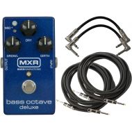 MXR M288 Bass Octave Deluxe Pedal w/ 4 Cables