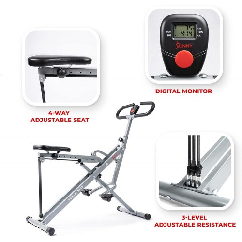  [무료배송] 써니헬스&피트니스 운동기구 Sunny Health & Fitness Squat Assist Row-N-Ride Trainer for Glutes Workout