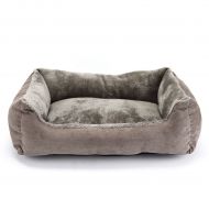 WANK Pet Dog Bed Mat Puppy Sofa Warm Cotton Solid Cat Kennels House Beds for Small Large Dogs Grey
