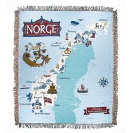 Disney Parks Epcot World Showcase Norway Norge Mickey & Friends Throw Blanket