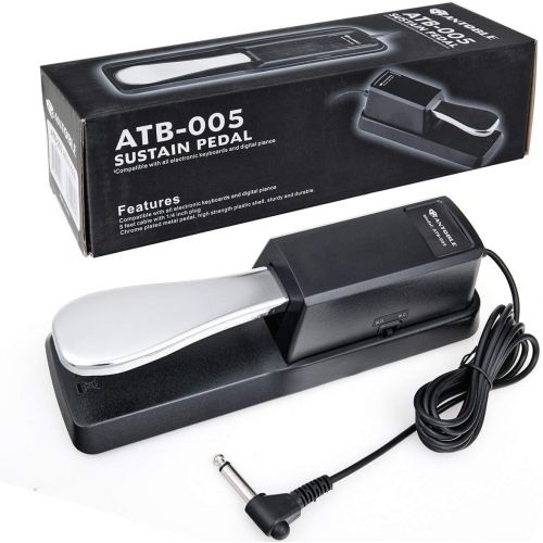  ANTOBLE Sustain Pedal for Yamaha P-120S, P-150, P-60, P-65, P-80, P-90, YPR-8, YPR-9, YPT-400 Keyboard Footswitch Damper Pedal