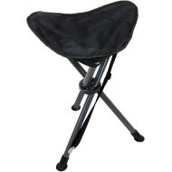 Travel Chair C-Series Slacker™ Folding Tripod, Portable Chair for Outdoor Adventures, Lighter Version of The Original Slacker™ Stool, Black