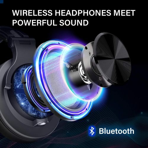  [아마존베스트]OneOdio Bluetooth Over-ear Headphones, Closed Studio Headphones with Share Port, Wired and Wireless Professional DJ Headphones for Electric Drum, Piano, Guitar, AMP Recording and M