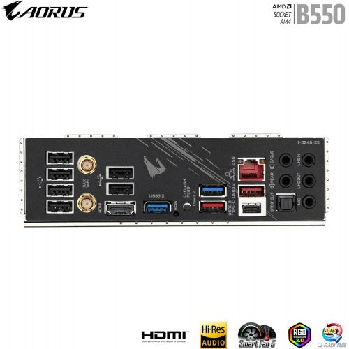 기가바이트 GIGABYTE B550 AORUS PRO (AM4 AMD/B550/ATX/Dual M.2/ SATA 6Gb/s/USB 3.2 Gen 2/2.5 GbE LAN/ALC1220-VB/RGB Fusion 2.0/PCIe4/DDR4/Gaming Motherboard)