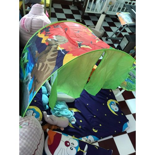  [아마존베스트]VBY Kids Dream Bed Tent Twin Size - Deluxe Space Adventure & Dinosaur Island & Unicorn & Winter Wonderland Play Tents Boys Girls Pop up Tents Children Game Tent Magical Playhouse Chris