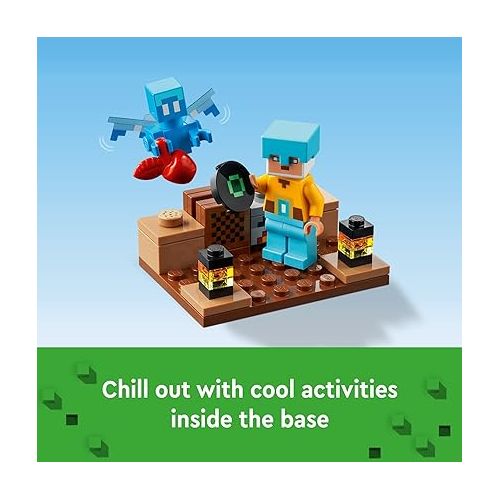  LEGO Minecraft The Sword Outpost 21244 Building Toys - Featuring Creeper, Warrior, Pig, and Skeleton Figures, Game Inspired Toy for Fun Adventures and Play, Gift for Kids, Boys, and Girls Ages 8+