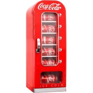 Koolatron CVF18 Retro-designed Thermoelectric Vending Fridge, Holds up to 10 Cans, Push Button Vending, Tall Window Display, Plugs Into Any Vehicle 12V Plug or Household Outlet, Re
