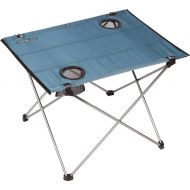 Trekology Foldable Camping Picnic Tables - Portable Compact Lightweight Folding Roll-up Table in a Bag - Small, Light Easy to Carry Camp, Beach, Outdoor (Blue with Cup Holder)