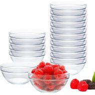 [아마존베스트]15 Pack 4 Inch Glass Ramekins Bowls, Farielyn-X Mini Glass Prep Dessert Bowls Small for Kitchen Prep, Dessert, Dips, and Candy Dishes or Nut Bowls