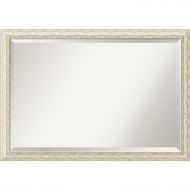 Amanti Art Bathroom Mirror Extra Large, Cape Cod White Wash: Outer Size 40 x 28
