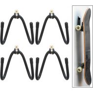 YYST Skateboard Wall Mount Wall Hanger Rack Storage Display - W/ Hardware - No Board Included - W Style - 4/PK