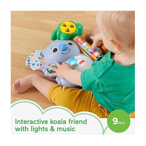 피셔프라이스 Fisher-Price Linkimals Baby Learning Toy Counting Koala with Interactive Lights and Music for Ages 9+ Months