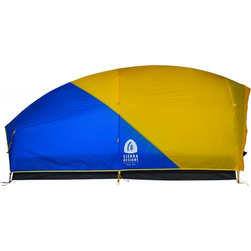 시에라디자인 Sierra Designs Convert Tent, 4 Season All Weather Backpacking and Mountaineering Tent, Yellow/Blue