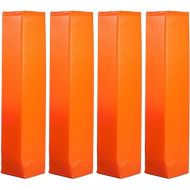 Crown Sporting Goods Anchorless Weighted Football Pylons (Set of 4), Orange