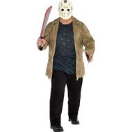 SUIT YOURSELF Jason Voorhees Costume for Men, Friday The 13th, Plus Size, Includes Jacket, Shirt and Mask