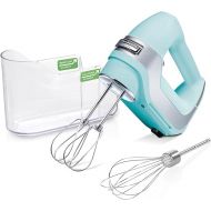 Hamilton Beach Professional 5-Speed Electric Hand Mixer with Snap-On Storage Case, QuickBurst, Stainless Steel Twisted Wire Beaters and Whisk, Mint (62658)