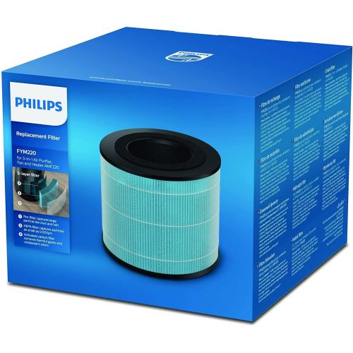 필립스 Philips Replacement filter for air purifier AMF220/15, 3 layer filter, 1 piece, FYM220/30