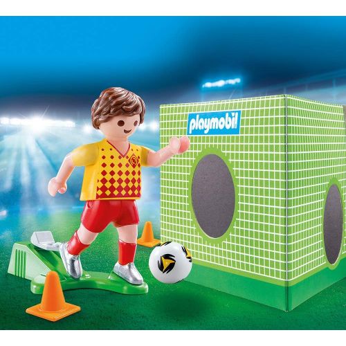 플레이모빌 Playmobil 70157 Special Plus Football Player with Goal Wall, Colourful
