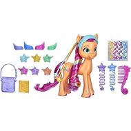 My Little Pony: A New Generation Rainbow Reveal Sunny Starscout - 6-Inch Orange Pony Toy with Surprise Rainbow Braid and 17 Accessories