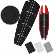 BPS SUP Non Slip Traction Pad - 12 Piece Diamond Tread Paddle Board Deck Grip with 3M Adhesives (Black, Grey, or White)
