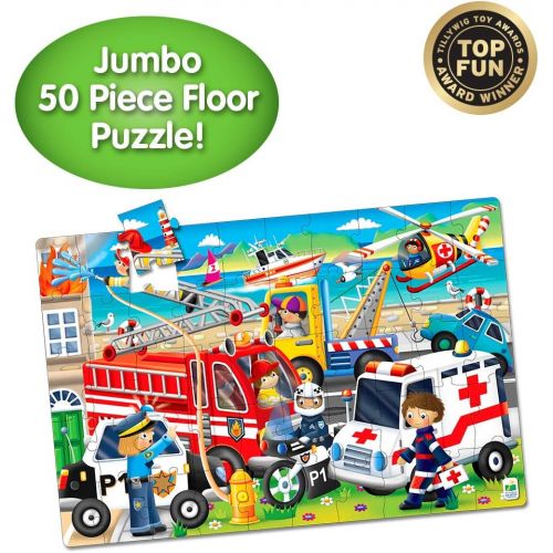  The Learning Journey: Jumbo Floor Puzzles - Emergency Rescue - Extra Large Puzzle Measures 3 ft by 2 ft - Preschool Toys & Gifts for Boys & Girls Ages 3 and Up