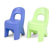 Simplay3 Play Around Kids Chair, 2-Pack of Toddler Chairs for Play Table - Blue and Lime Green, Made in USA
