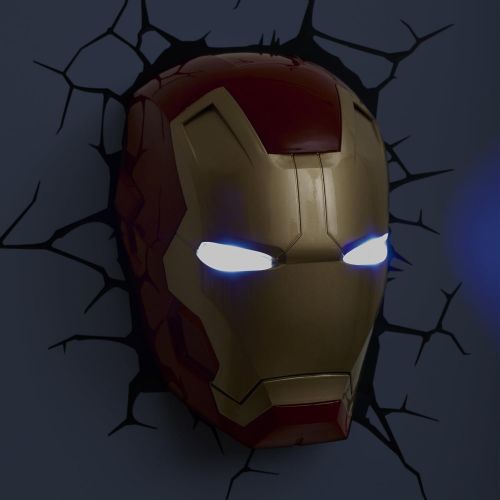  [아마존베스트]3DLightFX Marvel Avengers Iron Man Mask 3D Deco Light