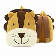CutePaw New Toddler’s Backpack,Toddler’s Mini School Bags Cartoon Cute Animal Plush Backpack for Kids Age 1-4 Years (Lion)