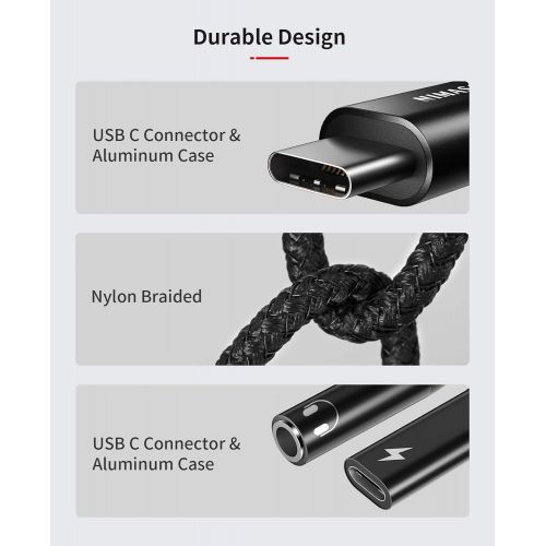  [아마존베스트]NIMASO USB C Headphone Adapter Aux, USB C to 3.5 mm Jack Adapter Supports 60 W Quick Charge, USB C to 3.5 mm Jack for Sumsung S21/S21 Ultra/S20/S20 Ultra/Note20, Huawei P40/P30, Ma