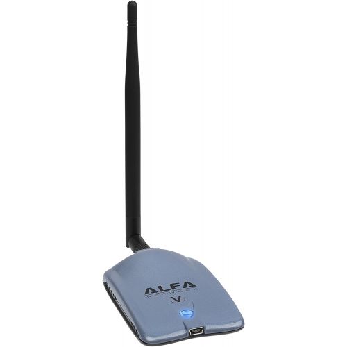  ALFA Alfa AWUS036NHV 802.11n High Power 5000mW Wireless-N USB Wi-Fi adapter wRemovable 7dBi Panel Antenna & Suction Cup Mount - 802.11 BGN - 150Mbps