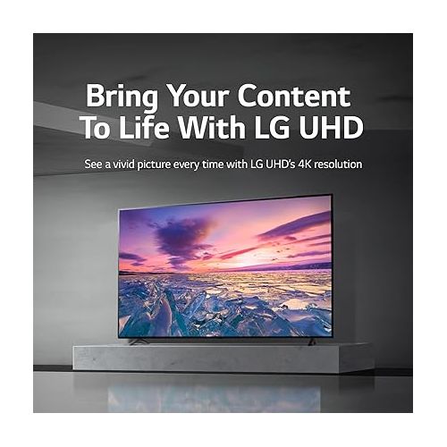  LG 50-Inch Class UQ7570 Series 4K Smart TV, AI-Powered 4K, Cloud Gaming (50UQ7570PUJ, 2022), Black