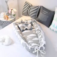 Ukeler Cotton Portable Travel Infant Bed,Crib,Bassinet, Baby Nest for Baby Lounger, Infant Lounger,...