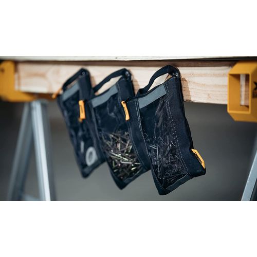  [아마존베스트]ToughBuilt - Fastener Bag - Heavy Duty Mesh Window, Hanging Grommets - (3 Pack) (TB-94-M-3)