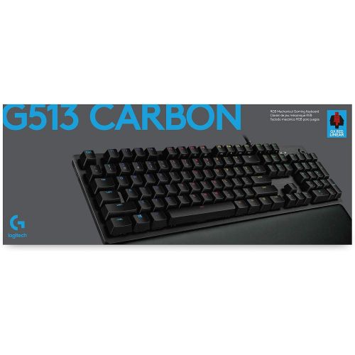 로지텍 Logitech G513 Lightsync RGB Mechanical Gaming Keyboard, GX Blue Clicky Switches
